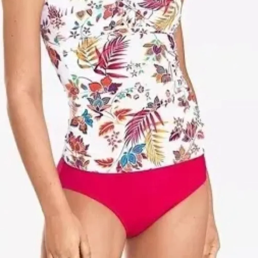 NWT.  Lauren Ralph Lauren floral one shoulder tankini.